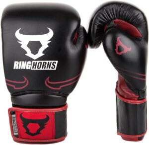 Ringhorns Destroyer Guantes de Boxeo, Unisex Adulto, Negro Rojo